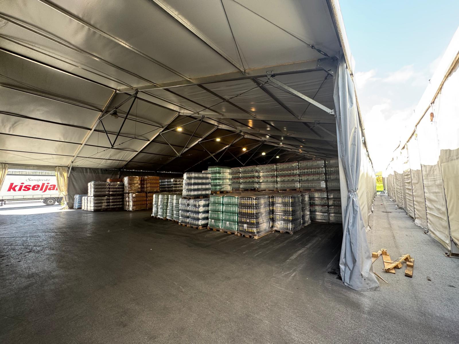 Aluminijski industrijski šator – 25x65/4,5m=1625 m2  